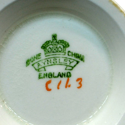 Aynsley Open Bowl China Teacup & Saucer