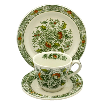 Ridgway Canterbury 4269 Ironstone China Teacup Saucer & side Plate