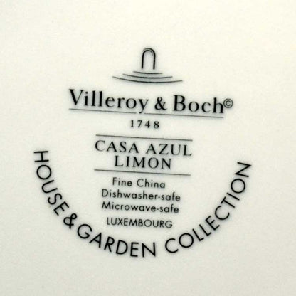 villery and boch casa azul plates limon mark