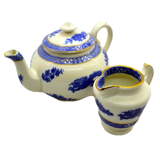 Cauldon China Blue Dragon Ladies Tea Set – Vintage Farmhouse Antiques