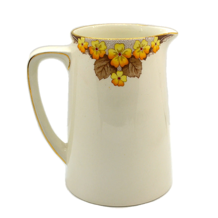 Caversham Art Deco Floral China Milk Jug