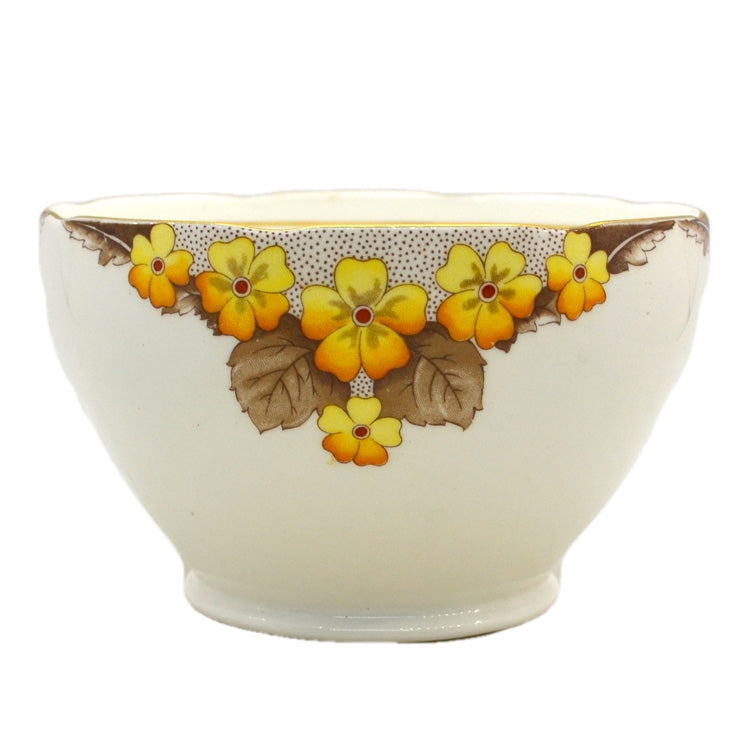 Caversham Art Deco Floral China Sugar Bowl