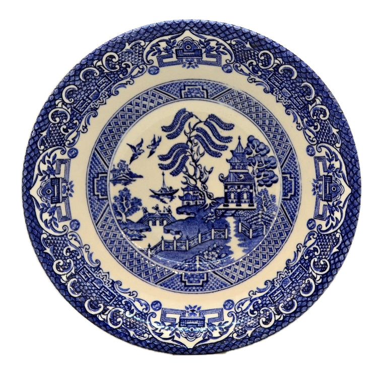 English Ironstone Tableware China Blue Willow 6-3/8th-inch Dessert Bowl