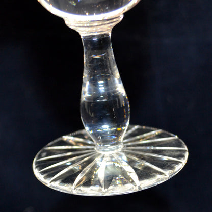 Vintage Set of 6 Lead Crystal Champagne Glasses