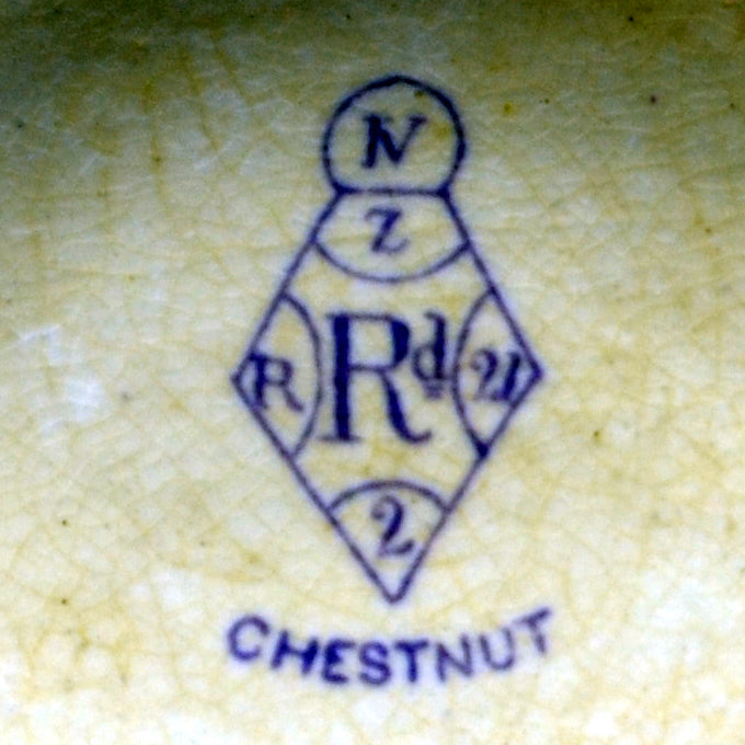 Chestnut ironstone design reg mark