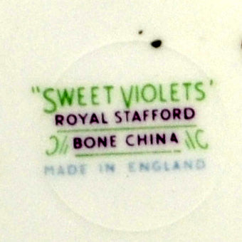 Royal Stafford Sweet Violets China Side Plate Hand Painted Floral China
