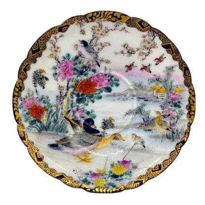 chinese saucer bird scene