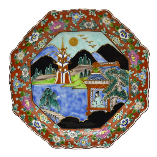 Chinese Export Ware China Octagonal Plate