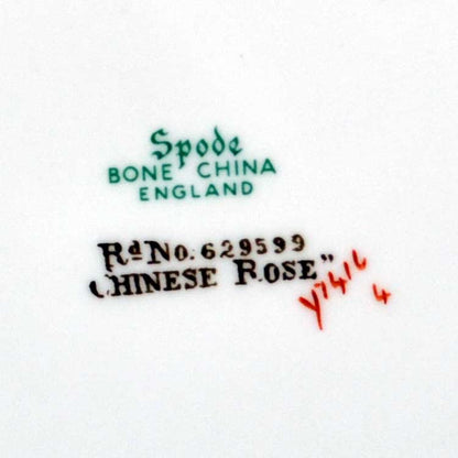 spode chinese rose china marks 1962