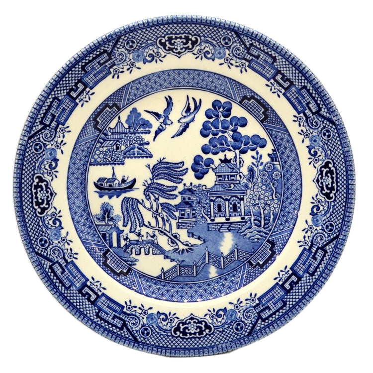 Churchill Blue Willow China 8-inch Dessert Plate
