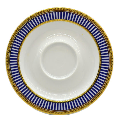 Churchill China Venice Blue and White China Saucer