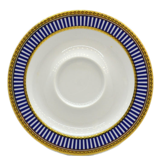 Churchill China Venice Blue and White China Saucer