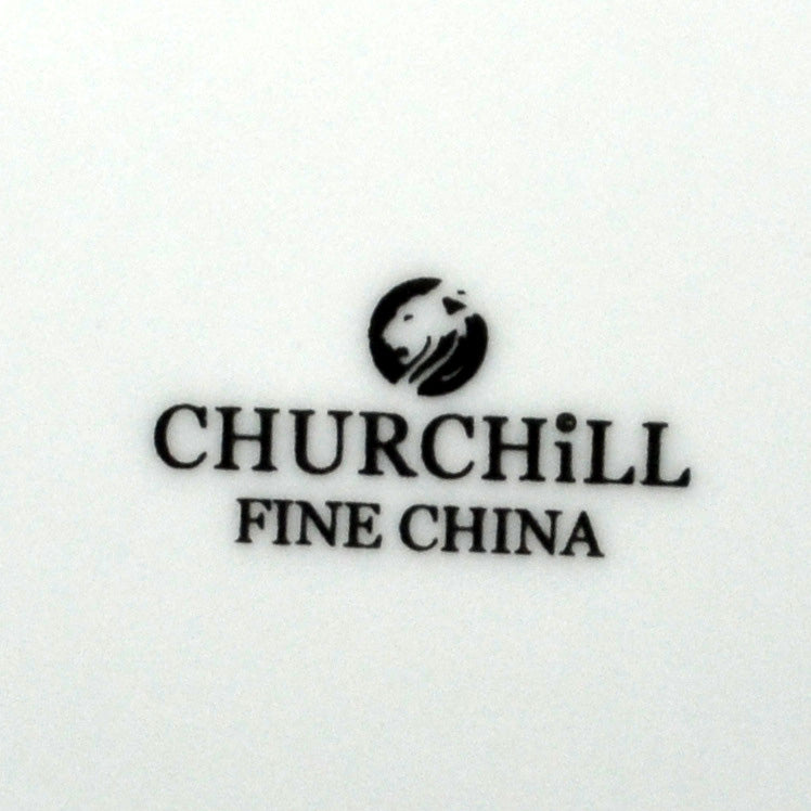 Churchill China Venice Blue and White China Soup Bowl