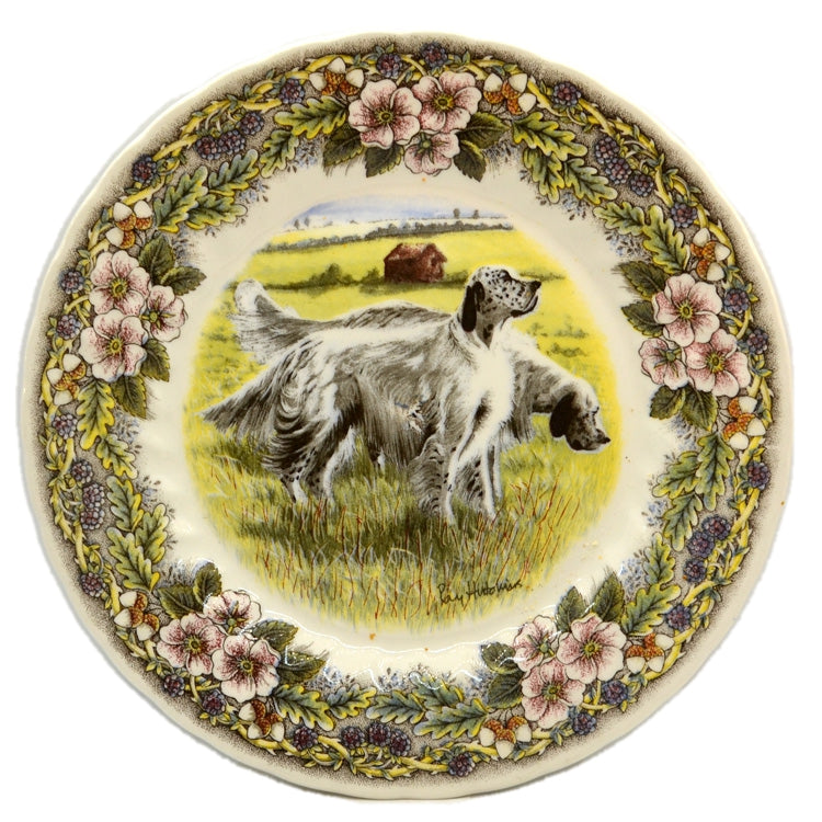 Churchill China Huntings Dogs Englisg Setter Dinner Plate