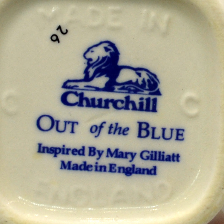 Churchill China Out of the Blue Milk Jug