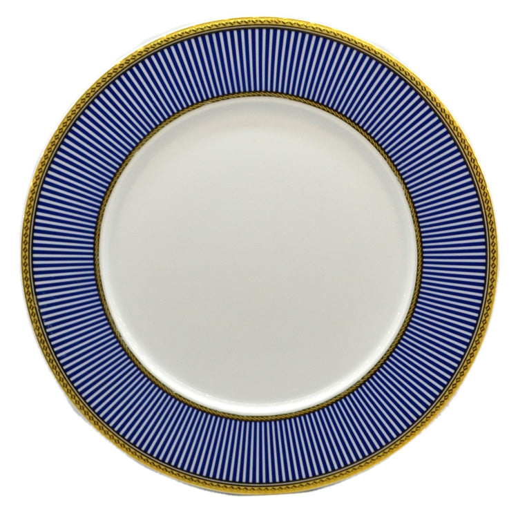 Churchill China Venice Blue and White China Dinner Plate
