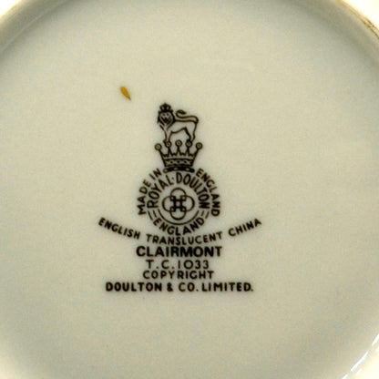 Royal Doulton China Clairmont TC1033 Breakfast Cup and Saucer