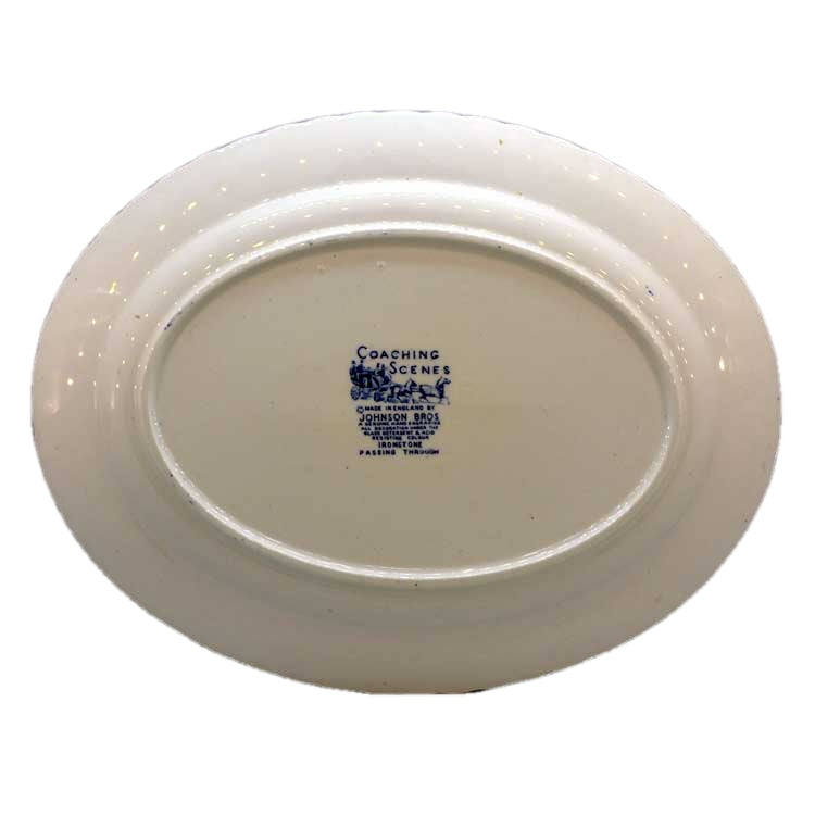 johnson brothers coaching scene platter china mark