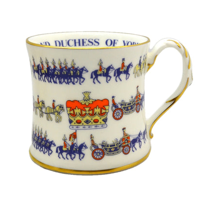 Coalport China Commemorative Wedding Mug 1986