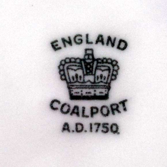 coalport china crown marks