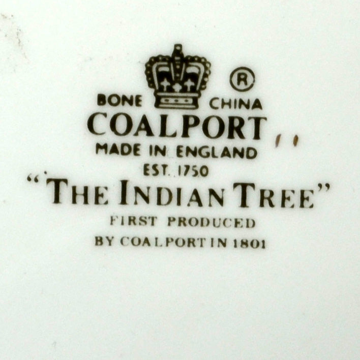 Vintage Coalport China The Indian Tree marks