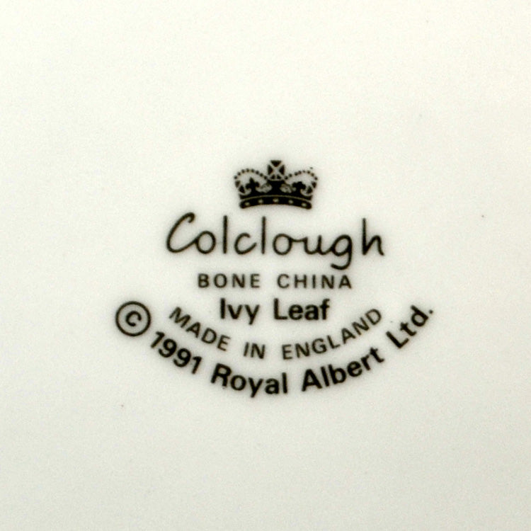 Colclough Royal Albert Ivy Leaf Bone China marks