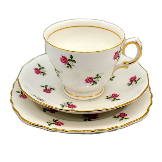 Colclough China Fragrance Teacup Saucer and Side Plate 7433