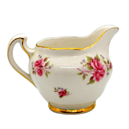 Colclough China Pink Roses Milk Jug 8256