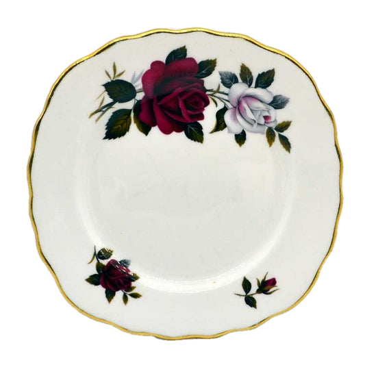 square colclough amoretta china side plate