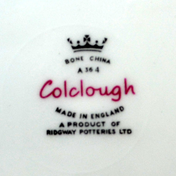 Colclough Fragrance Bone China Square Side Plate Pink Rose 7433