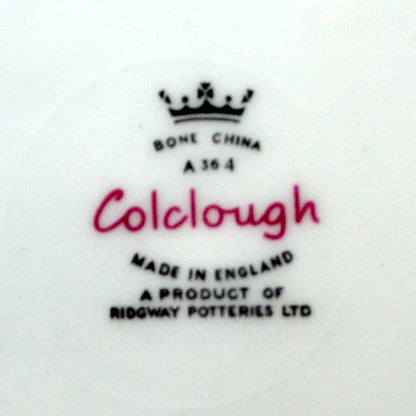 Colclough Fragrance Bone China Square Side Plate Pink Rose 7433