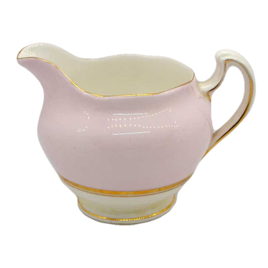 colclough harlequin ballet pale pink milk jug