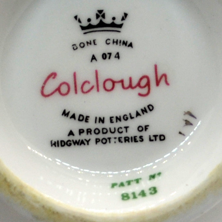 colclough china factory marks Ridgeway