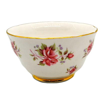 Colclough China Pink Roses Open Sugar Bowl 8256