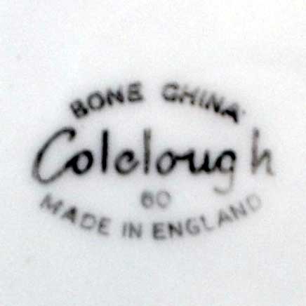 colclough china marks 1930's