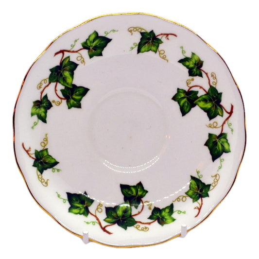 Colclough Ivy Leaf 8143 pattern saucer