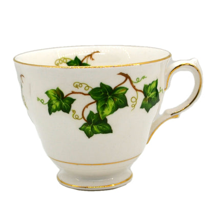 Colclough China Ivy Leaf Tecup short D shape cup 1955-1964