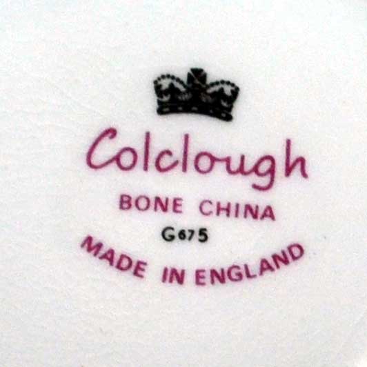 Colclough Doulton period china marks