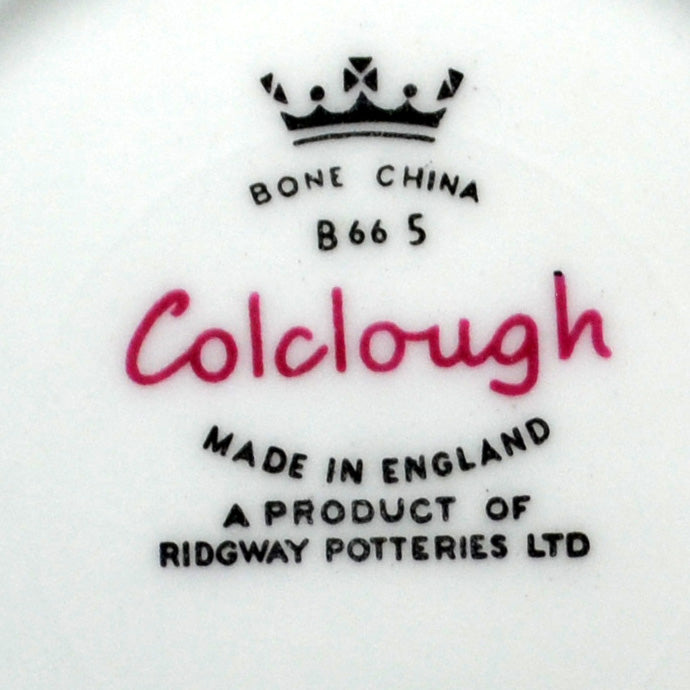 Colclough Ridgway Linden 8162 China C shape Teacup Cup & Saucer 1955-1964