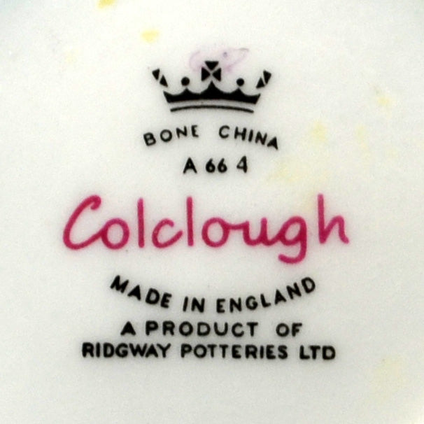 Colclough China Pink Roses Square Side Plate 8256