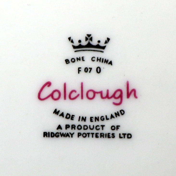 Colclough Fragrance Bone China Round Side Plate Pink Rose 7433