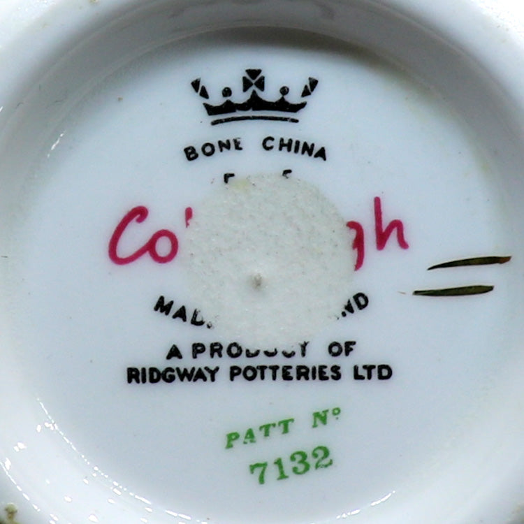 Colclough Enchantment China 7132 Square Ridgway Period Side Plates