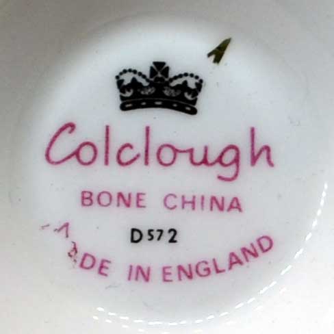 Colclough Enchantment tea cup plain rim C shape