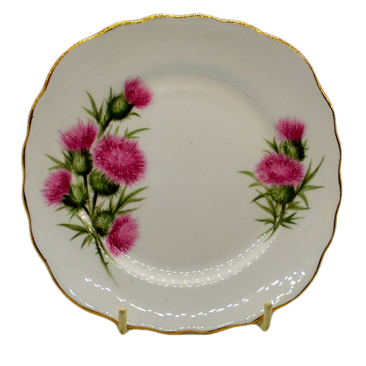 vintage colclough china thistle side plates