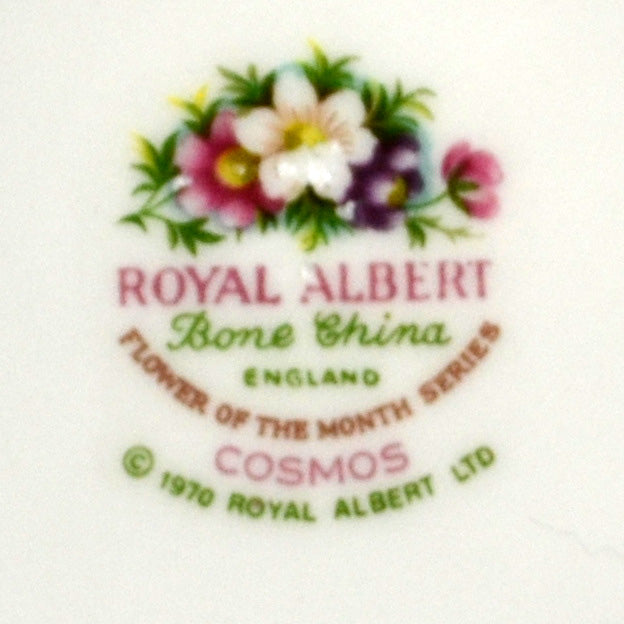 Royal Albert Flowers of the Month Series Floral China Teacup Cosmos October