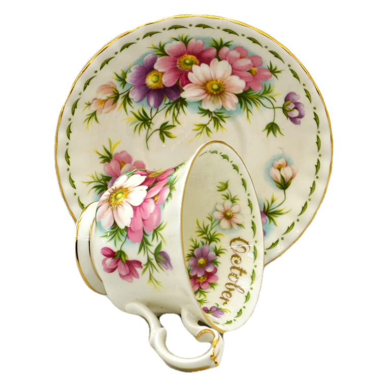 Royal Albert Flowers of the Month Series Floral China TeaCup