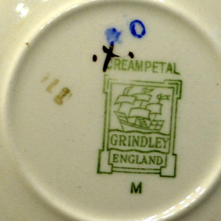 W H Grindley Cream Petal China Apple Blossom Milk Jug 1936-1954