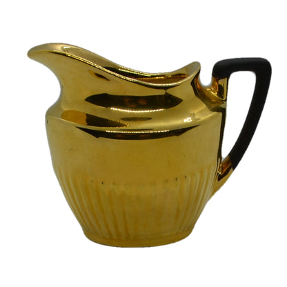 Crown Devon gilt milk jug