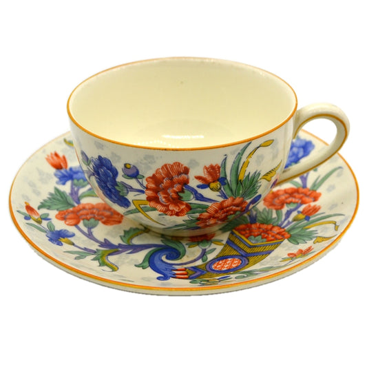 A G Richardson Crown Ducal China Floral Teacup and Saucer