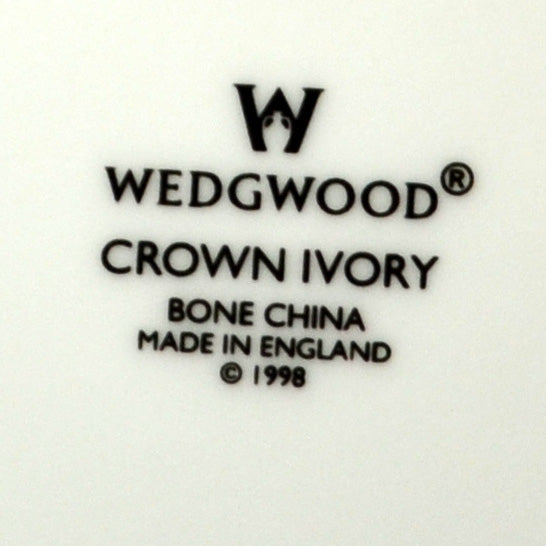 Wedgwood Crown Ivory China Dessert Plate